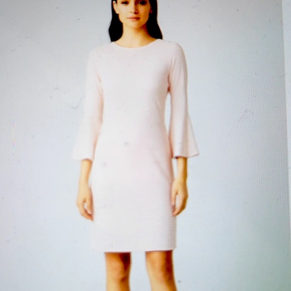 Calvin Klein Soft Pink Long Sleeve Dress - Picture 8 of 8